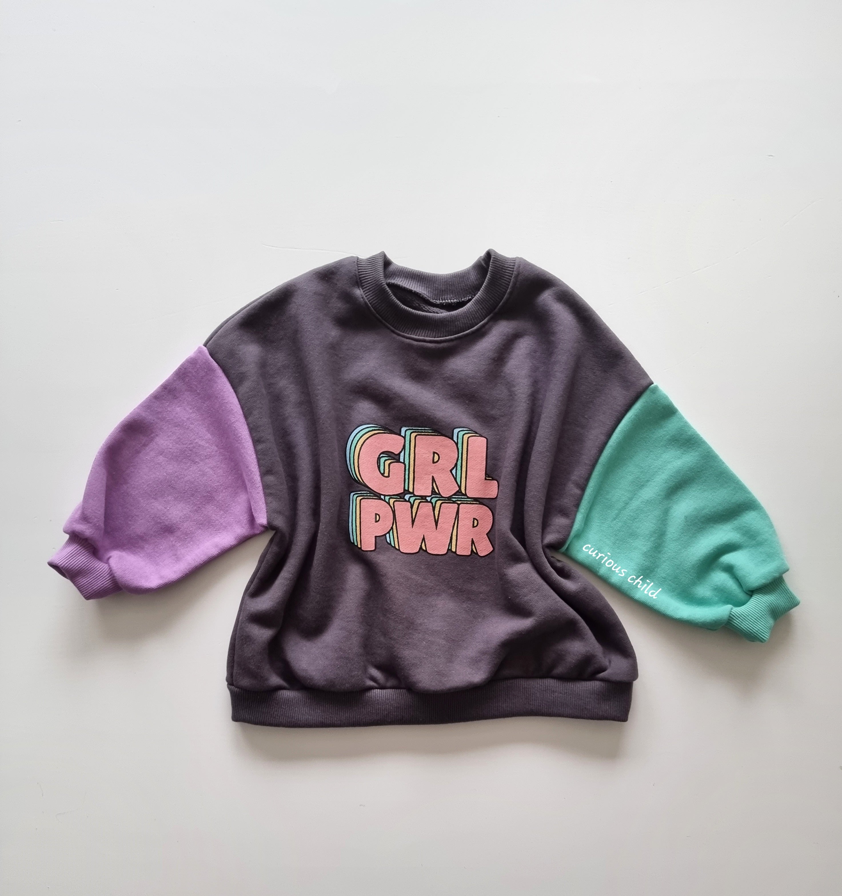 Baby girl slogan jumper hotsell